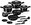 15-piece Cookware Set with Titanium Surface Black Vantage Collection II