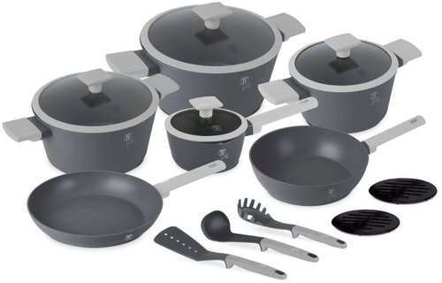BERLINGERHAUS 15-Piece Cookware Set with Titanium Surface, Aspen Collection - Cookware Set - Main image
