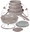 Cookware Set with Titanium Coating, Taupe Nordic Collection