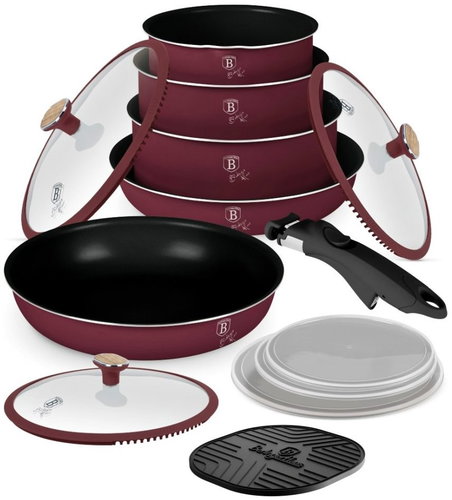 BERLINGERHAUS 13-Piece Titanium Coated Cookware Set Leonardo Nordic Collection - Cookware Set - Main image