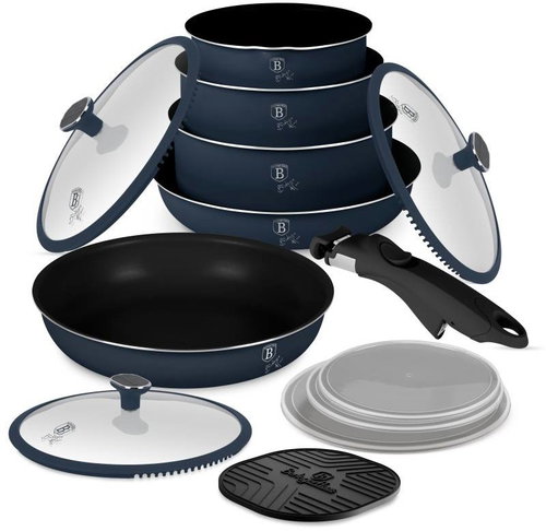 BERLINGERHAUS 13-Piece Cookware Set with Titanium Coating Deep Sea Collection - Cookware Set - Main image