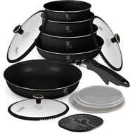 BERLINGERHAUS 13-Piece Cookware Set with Titanium Surface, Black Rose Collection - Cookware Set