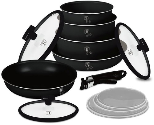BERLINGERHAUS 12-Piece Cookware Set with Titanium Coating Monaco Collection - Cookware Set - Main image