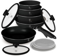 BERLINGERHAUS Sada nádobí s titanovým povrchem 12 ks Matte Black Collection - Cookware Set