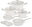 Titanium Coated Cookware Set, Sahara Marble Collection II.