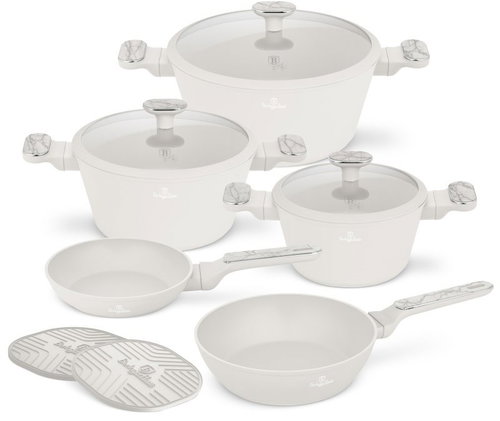 BERLINGERHAUS 10-Piece Titanium Coated Cookware Set, Sahara Marble Collection II. - Cookware Set - Main image