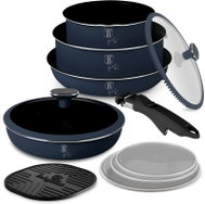 BERLINGERHAUS Sada nádobí s titanovým povrchem 10 ks s odnímatelnou rukojetí Deep Sea Collection - Cookware Set