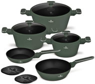 BERLINGERHAUS Sada nádobí s titanovým povrchem 10 ks Matte green Collection II. - Cookware Set