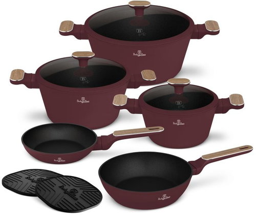 BERLINGERHAUS 10-Piece Cookware Set with Titanium Surface, Leonardo Nordic Collection - Cookware Set - Main image