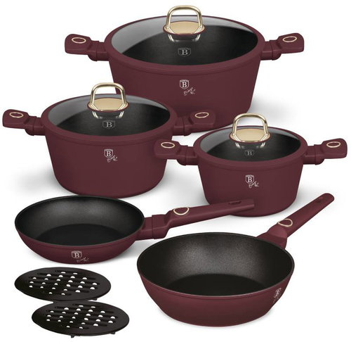 BERLINGERHAUS 10-piece Cookware Set with Titanium Surface, Leonardo Collection III - Cookware Set - Main image