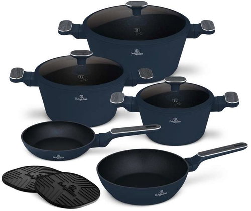 BERLINGERHAUS 10-Piece Cookware Set with Titanium Surface, Deep Sea Collection II. - Cookware Set - Main image