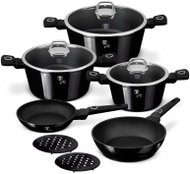 BERLINGERHAUS Sada nádobí s titanovým povrchem 10 ks Black Vantage Collection III. - Cookware Set