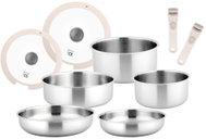 CS KOCHSYSTEME Sada nádobí nerez PETAL 9 ks - Cookware Set