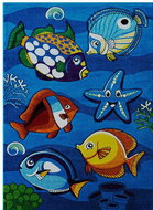 Berfin Dywany Dětský kusový koberec Smart Kids 22308 Blue 120 × 170 - Koberec