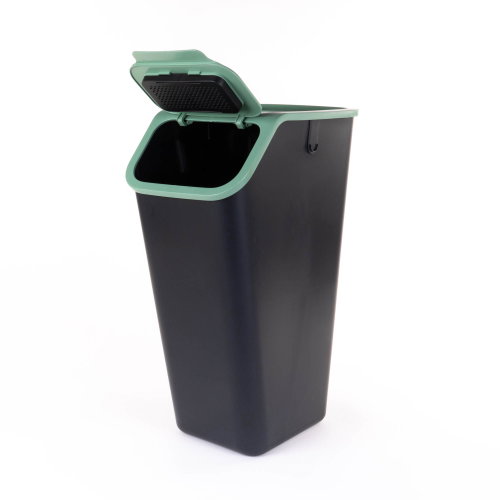 PRACTIC na tříděný odpad, 35 l, zelené víko - Rubbish Bin - Main image