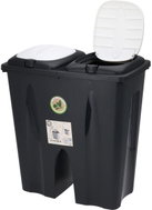 Storagesolutions, Dvojitý koš na odpadky, černý, 2 x 25 l - Rubbish Bin
