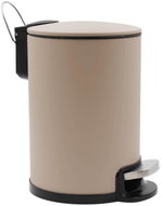 Douceur d'intérieur, Koupelnový s tichým zavíráním, 3 l, METALINE, béžový - Rubbish Bin