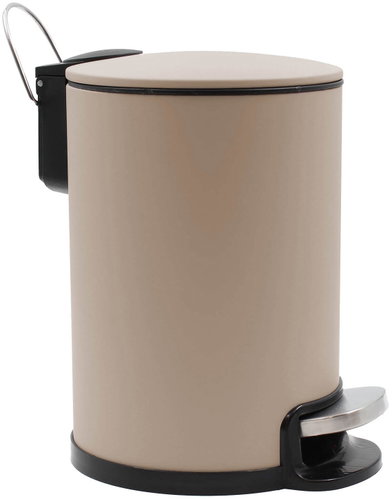 Douceur d'intérieur, Silent-closing bathroom sink, 3 l, METALINE, beige - Rubbish Bin - Main image