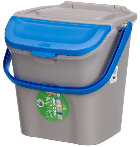 StefanPlast na tříděný odpad, 28 l, modrý - Rubbish Bin - Main image
