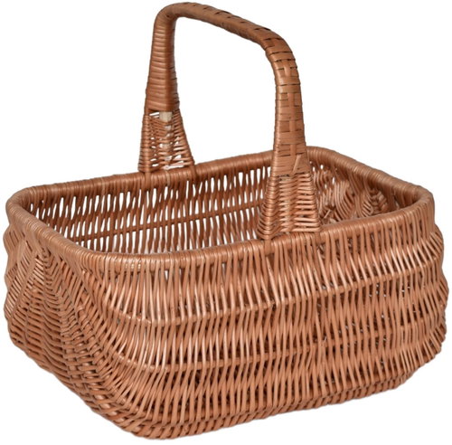 BerryHome Holender wicker basket, 30 × 20 × 26 cm - Small Basket - Main image