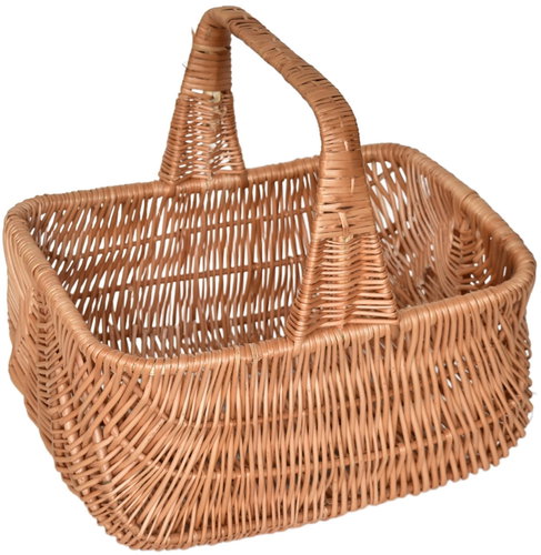 BerryHome Holender wicker basket, 36 × 25 × 32 cm Main image BerryHome Holender wicker basket, 36 × 25 × 32 cm - Small Basket - Main image