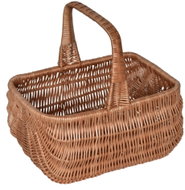 BerryHome Wicker Holender Basket, 42 × 33 × 40 cm - Small Basket