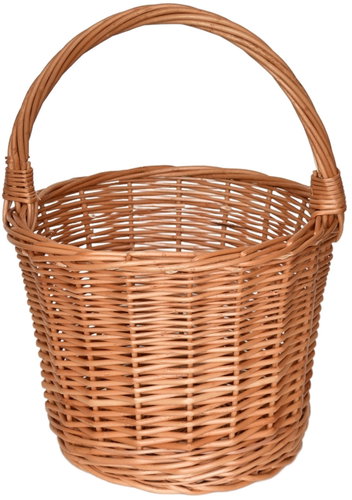 BerryHome Trháček Wicker Basket, 26 × 26 × 38 cm - Small Basket - Main image