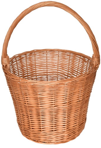 BerryHome Wicker Picking Basket, 37 × 37 × 54 cm Main image BerryHome Wicker Picking Basket, 37 × 37 × 54 cm - Small Basket - Main image