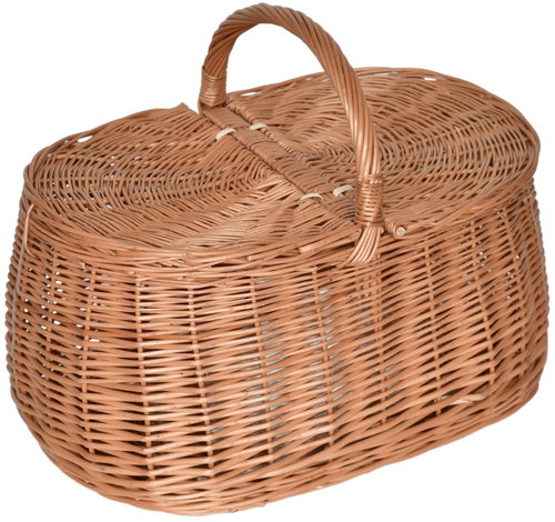 BerryHome Picnic Car Basket, 43 × 28 × 35 cm Main image BerryHome Picnic Car Basket, 43 × 28 × 35 cm - Small Basket - Main image