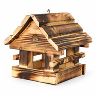BerryHome Malé krmítko pro ptáčky horalské opalované 20 × 17 × 17 cm - Bird Feeder