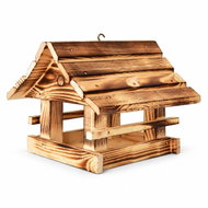 BerryHome Střední krmítko pro ptáčky horalské opalované 26 × 24 × 20 cm - Bird Feeder