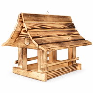 BerryHome Velké krmítko pro ptáčky horalské opalované 30 × 26 × 26 cm - Bird Feeder