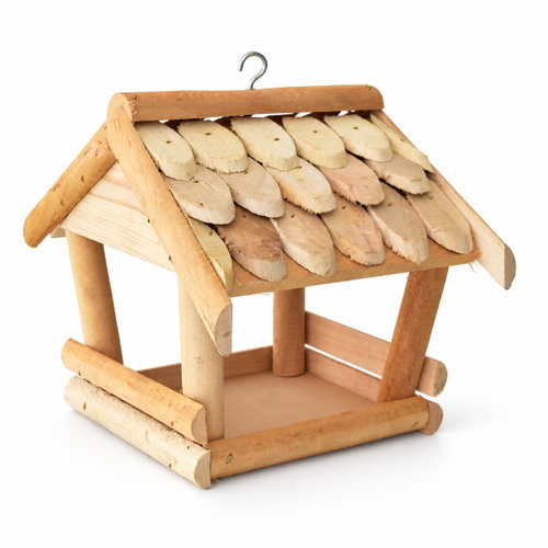 BerryHome Medium Birch Bird Feeder 27 × 21 × 23 cm - Bird Feeder - Main image