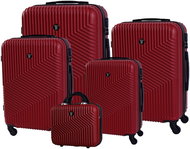 Bertoo Milano Travel case, red 5in1 set - Case Set