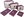 BERTOO Travel suitcase organizers set of 6 - burgundy