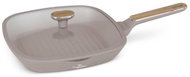 BerlingerHaus Grilovací pánev s titanovým povrchem a poklicí 28 cm Taupe Nordic Collection - Pan