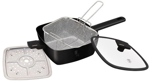 BerlingerHaus 24 cm square frying pan with titanium coating – Monaco Collection - Pan - Main image
