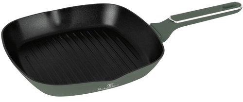 BerlingerHaus Titanium-coated Grill Pan, 28 cm, Matte Green - Pan - Main image