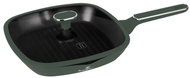 BerlingerHaus Pánev grilovací s titanovým povrchem a poklicí 28 cm Matte Green Collection - Pan