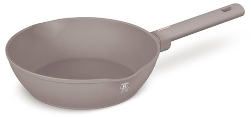 BerlingerHaus Deep frying pan with titanium coating, 24 cm, Taupe Collection - Pan - Main image