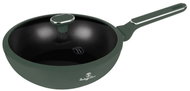 BerlingerHaus Pánev WOK s poklicí a titanovým povrchem 28 cm Matte Green Collection - Pan