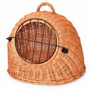 BerryHome wicker carrier for cats and small animals 50×41×40cm - Cat Carriers