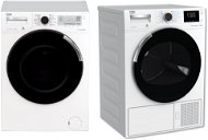 BEKO PWTV7644CSX0 + BEKO DH8644CSDRX - Washer Dryer Set
