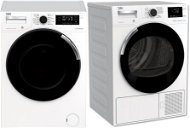 BEKO WTV 8744 CSXW0 + BEKO DH 8544 CSFRX - Washer Dryer Set