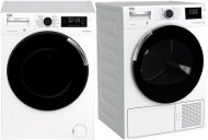 BEKO WTV 8744 CSXWST + BEKO DH8544CSARX - Washer Dryer Set