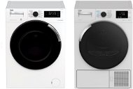 BEKO WTV 8744 CSXW0 + BEKO DH8544CSRXST - Washer Dryer Set