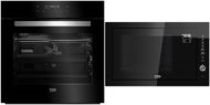 BEKO BIR 14400 BGCS + BEKO MGB 25333 BG - Built-in Oven & Microwave Set