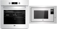 BEKO BIE 24301 W + BEKO MGB25333WG - Built-in Oven & Microwave Set
