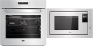 BEKO BIR 14400 WGCS + BEKO MGB25333WG - Built-in Oven & Microwave Set