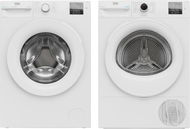 BEKO BM3WFSU38413WW + BEKO BM3T3824WW - Mosógép és szárítógép szett